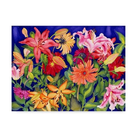 Carissa Luminess 'Lilies And Gerbers' Canvas Art,18x24